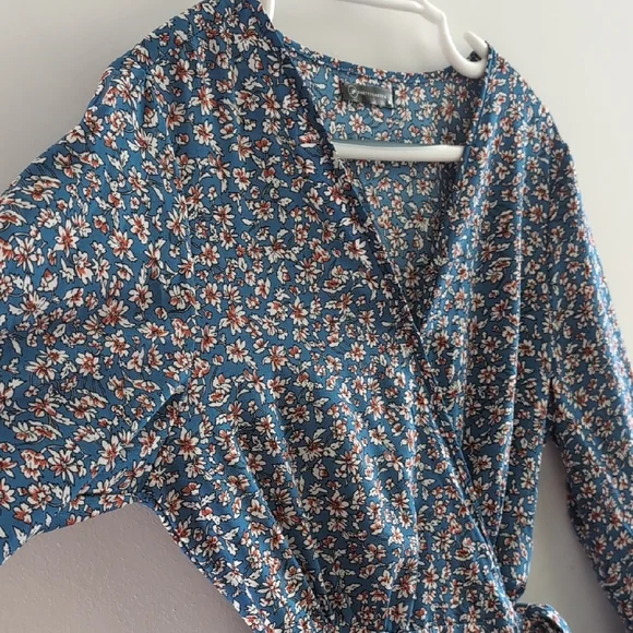 Pretty Garden Vintage Wrap Dress with Tie Front M - Picture 3 of 8